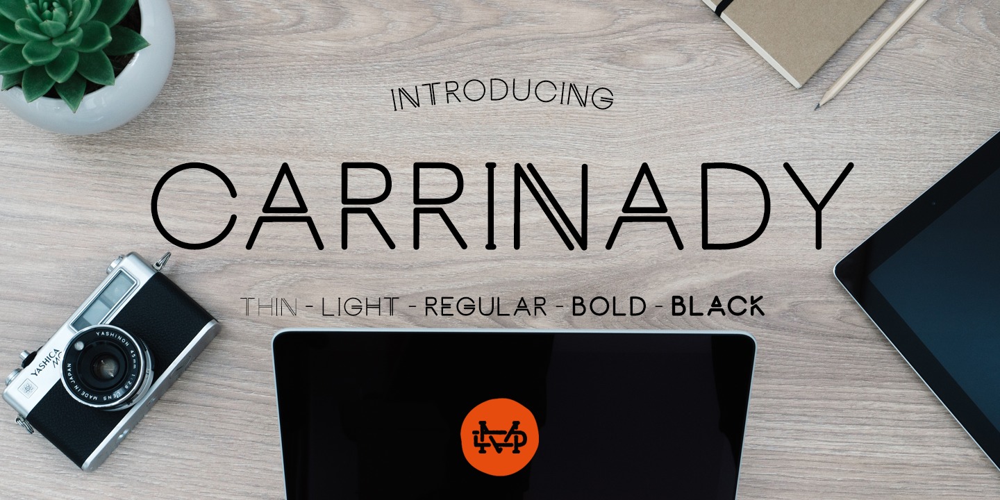 Carrinady Black Italic Font preview
